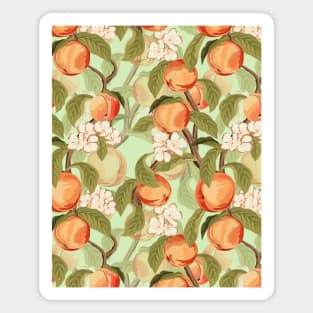 Peach Pattern Art Magnet